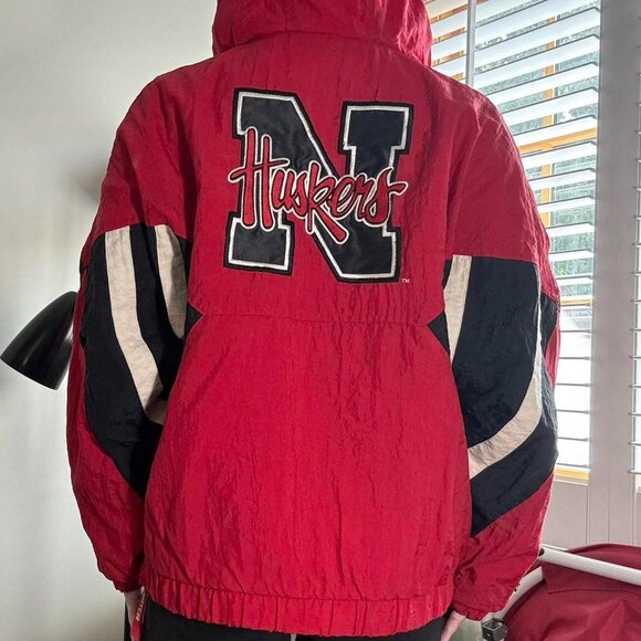 Vintage Starter Men's Nebraska Windbreaker Jacket - Picture 5 of 7